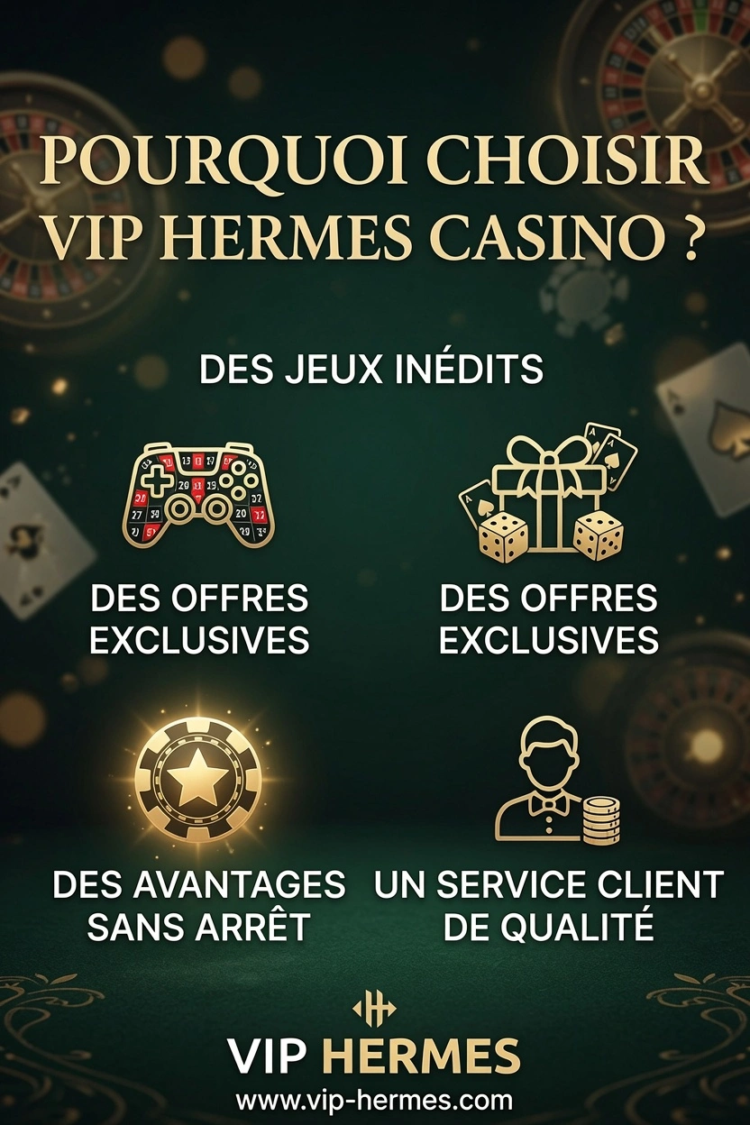 Pourquoi choisir VIP HERMES Casino ?