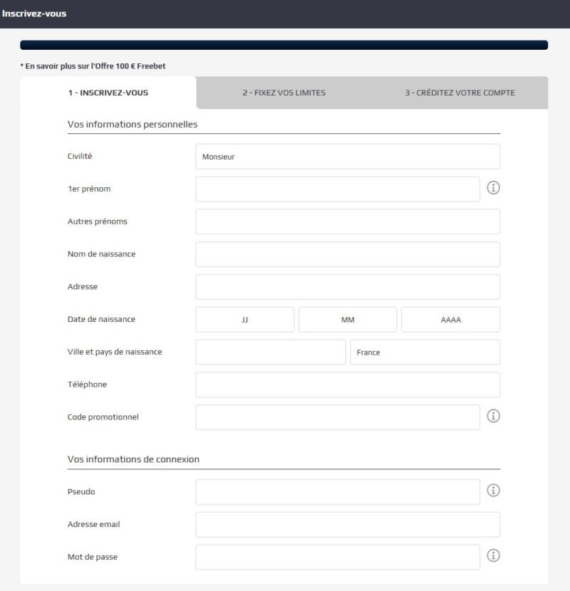 Comment s’inscrire sur NetBet France