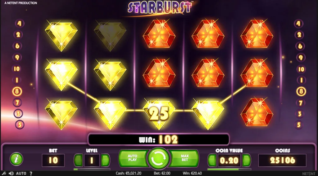 Comment Jouer à Starburst Étape par Étape