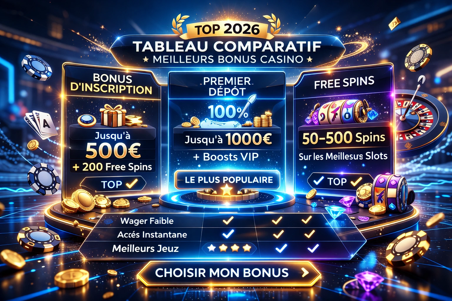 Qu’est-ce qu’un Bonus de Bienvenue Casino en Ligne ?