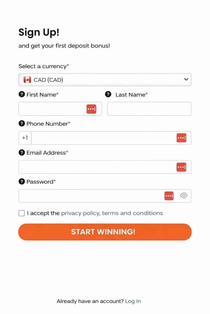 How to Register at VIP HERMES Casino