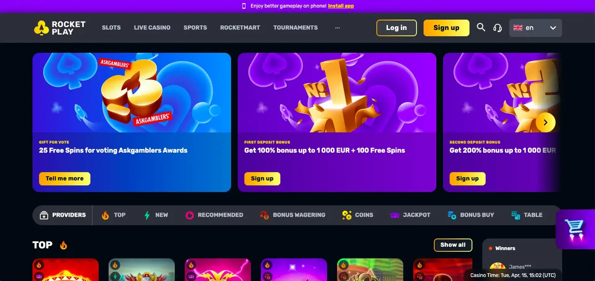Pourquoi Opter pour Rocket Play Casino en 2026 ?