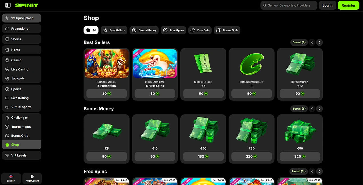 Payment Methods at Spinit Casino