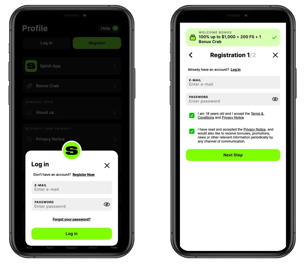 Login Process: Spinit Login