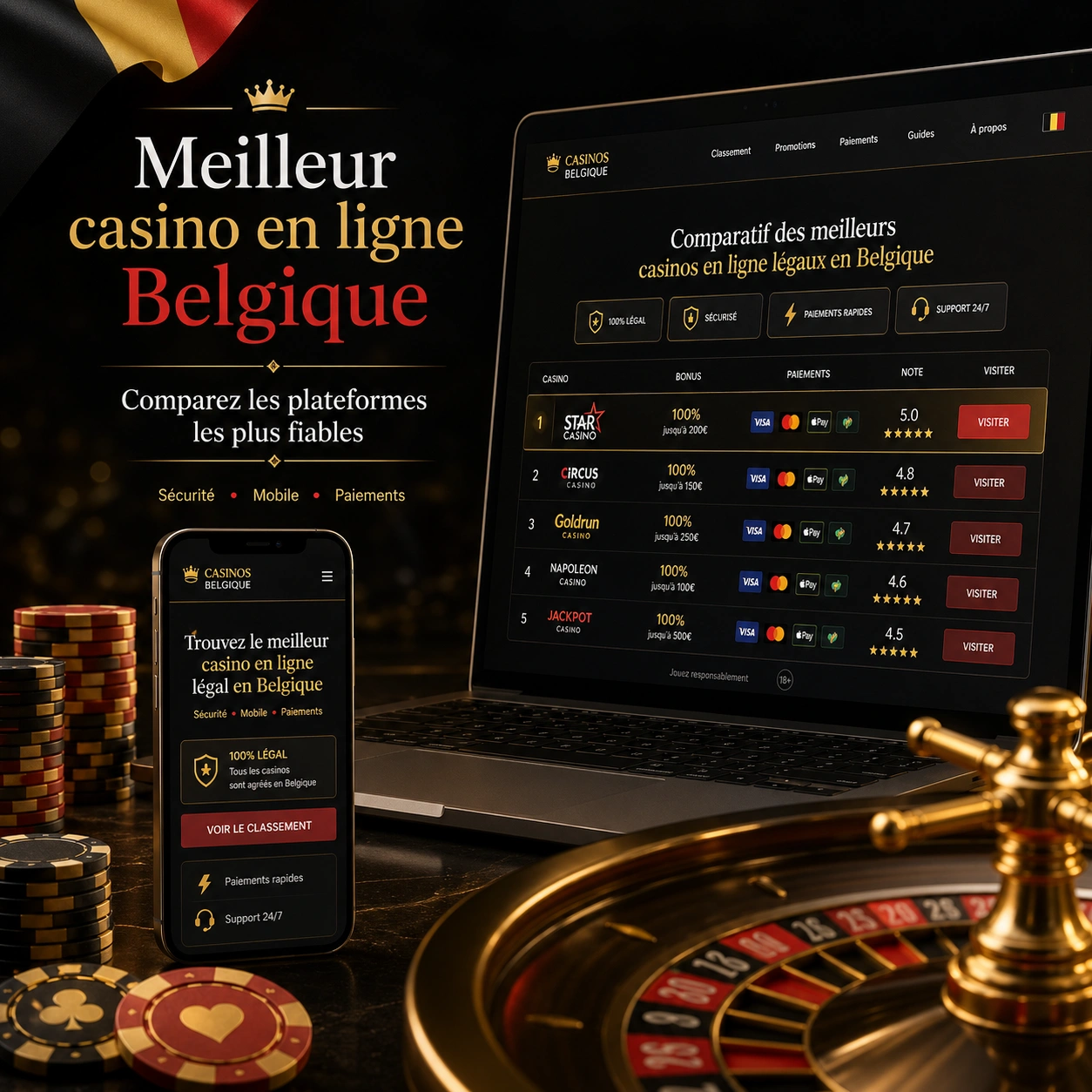 Meilleur casino en ligne Belgique : comment choisir une plateforme vraiment sérieuse