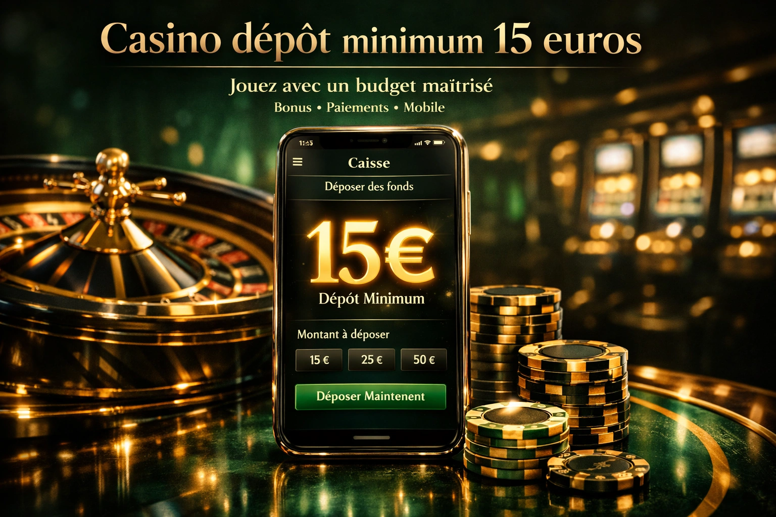 🎯 Qu’est-ce qu’un casino avec dépôt minimum 15 euros ?