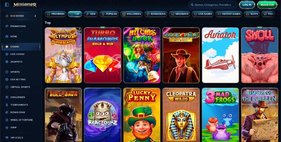 🎰 Jeux Millioner Casino : un catalogue pensé pour la variété