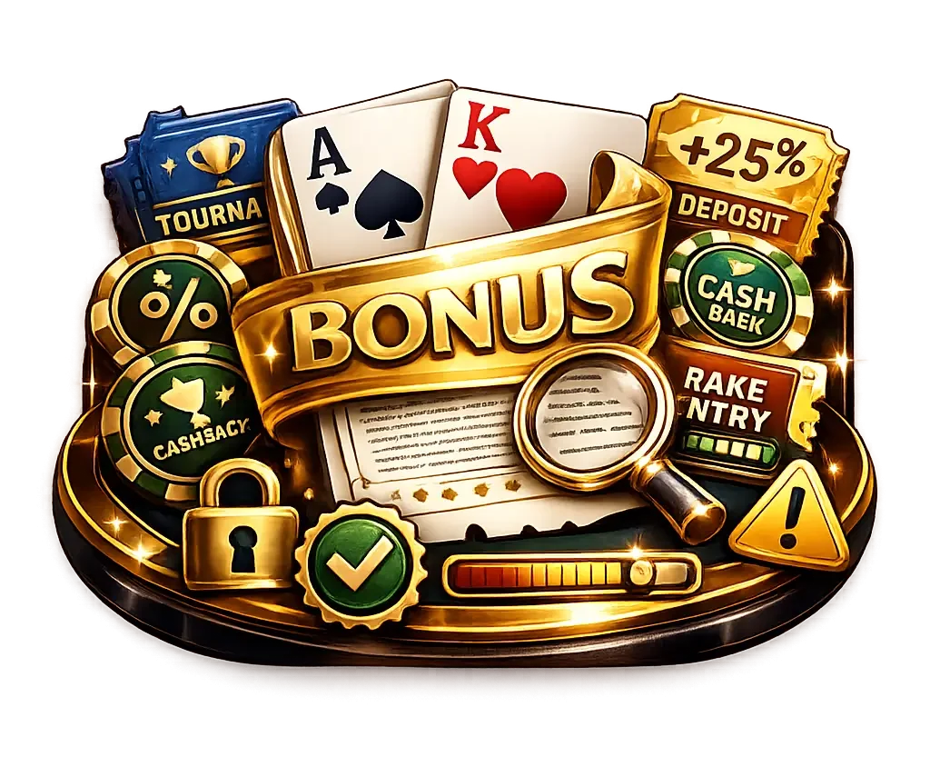 Bonus poker casino : lire les conditions avant de regarder le montant